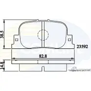 Тормозные колодки дисковые, комплект COMLINE 2917021 CBP01172 OY2Q90Z 23 59215