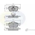 Тормозные колодки дисковые, комплект