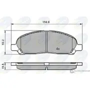 Тормозные колодки дисковые, комплект COMLINE CBP01606 KW9C UYC 2917115