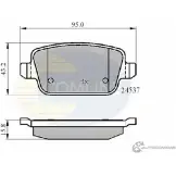 Тормозные колодки дисковые, комплект COMLINE CBP01610 2917120 24 537 8EBLB