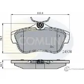 Тормозные колодки дисковые, комплект COMLINE P3Z0B CBP01622 24 578 2917127