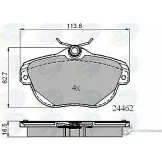 Тормозные колодки дисковые, комплект COMLINE CBP01717 2917152 244 62 5XAV7Q