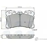 Тормозные колодки дисковые, комплект COMLINE CBP01733 Lexus LS (XF40) 4 Седан 4.6 460 (USF40) 388 л.с. 2012 – 2024 WWOV4J 242 45