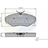 Тормозные колодки дисковые, комплект COMLINE 23 099 721022H CBP01766 2917175