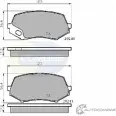 Тормозные колодки дисковые, комплект COMLINE 2917202 29 240 CS76X CBP02007