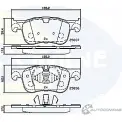 Тормозные колодки дисковые, комплект COMLINE 2917257 25836, 25837 BYTXKAX CBP02246