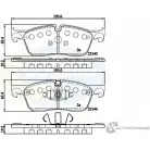 Тормозные колодки дисковые, комплект COMLINE CBP02253 FJ8WZK Land Rover Range Rover Velar 1 (L560) 2017 – 2020 22145, 22146