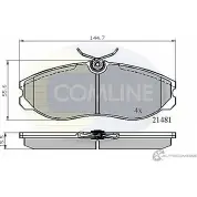 Тормозные колодки дисковые, комплект COMLINE 21 481 CBP0447 2917346 RJVW5