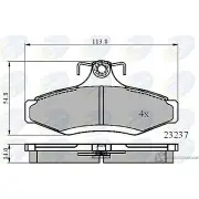 Тормозные колодки дисковые, комплект COMLINE 2917364 23 237 CI3XQ77 CBP0495