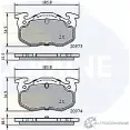 Тормозные колодки дисковые, комплект