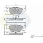 Тормозные колодки дисковые, комплект