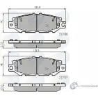 Тормозные колодки дисковые, комплект COMLINE 2917457 CBP0788 21786, 21787 EA3VV60