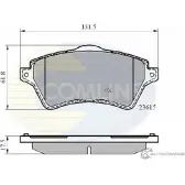 Тормозные колодки дисковые, комплект COMLINE B3KS7 2 3615 2917477 CBP0873