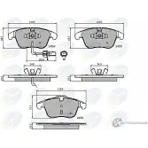 Тормозные колодки дисковые, комплект COMLINE CBP11591 24705, 24706, 24707 CGYPSTE Audi A5 (8F7) 1 Кабриолет 3.0 Tfsi Quattro 272 л.с. 2011 – 2017