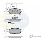 Тормозные колодки дисковые, комплект COMLINE 23209, 23907 6C6BTS CBP12044 2917615