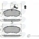 Тормозные колодки дисковые, комплект COMLINE 25172, 25173 CBP12108 Nissan NV400 (X62) 1 Фургон 2.3 dCi 170 170 л.с. 2016 – 2025 KWV0W