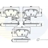 Тормозные колодки дисковые, комплект COMLINE 2371 4 CBP12154 B3OWOCO 2917624