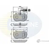 Тормозные колодки дисковые, комплект COMLINE UR76Y 2917644 21459, 21897 CBP1401