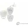 Тормозные колодки дисковые, комплект COMLINE CBP1890 96I XE Audi A6 (C4) 1 Универсал 4.2 S6 Plus Quattro 326 л.с. 1996 – 1997