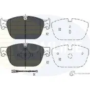 Тормозные колодки дисковые, комплект COMLINE 2506 9 CBP26004 2917735 HPU8D2T