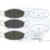 Тормозные колодки дисковые, комплект COMLINE DG2KSZK Jeep Cherokee (XJ) 2 Внедорожник 4.0 i 173 л.с. 1998 – 2001 CBP31109 236311 8