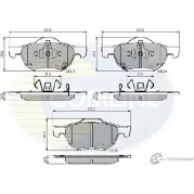 Тормозные колодки дисковые, комплект COMLINE 23720, 24213, 24214 AVGB92 Honda Accord 7 (CM, CN) Универсал 2.4 (CM2) 190 л.с. 2003 – 2008 CBP31195