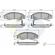 Тормозные колодки дисковые, комплект COMLINE 4890OBB CBP31297 23605, 23607 2917796