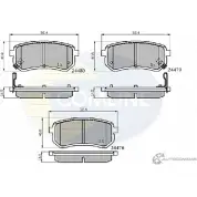 Тормозные колодки дисковые, комплект COMLINE 2917801 CBP31320 24276, 24479, 24480 VRNKPAV