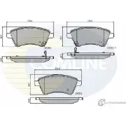 Тормозные колодки дисковые, комплект COMLINE CBP31513 24391, 24392 2917806 5M7XK