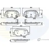Тормозные колодки дисковые, комплект COMLINE 25410, 25411, 25412 CBP31559 YR774G 2917817