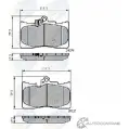 Тормозные колодки дисковые, комплект COMLINE Lexus RC (XC10) 1 2014 – 2020 RXG5X5J CBP31605 20325, 24396