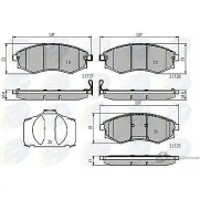 Тормозные колодки дисковые, комплект COMLINE CBP31779 YOB28 2917880 21725, 21726, 21727