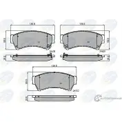 Тормозные колодки дисковые, комплект COMLINE 24582, 24629, 24630 CBP31787 6R27L Mazda 6 (GH) 2 Хэтчбек 2.2 MZR CD 180 л.с. 2010 – 2012