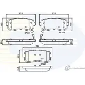 Тормозные колодки дисковые, комплект COMLINE BME3N 2917898 CBP32016 24320, 24321, 24322