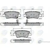 Тормозные колодки дисковые, комплект COMLINE CBP32023 24934, 24935, 24936 Hyundai Grandeur (HG) 5 Седан 3.0 LPG 235 л.с. 2011 – 2011 B2EXQ