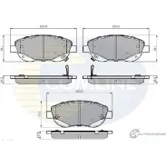 Тормозные колодки дисковые, комплект COMLINE 8B2C85P 2917904 CBP32035 24946, 24947, 24948