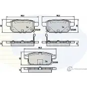 Тормозные колодки дисковые, комплект COMLINE 2917914 CBP32128 UOXA4 252 58