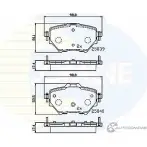 Тормозные колодки дисковые, комплект COMLINE 2917934 CBP32234 25839, 25840 J67OM7J