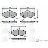 Тормозные колодки дисковые, комплект COMLINE 23081, 23082, 23083 0Q94I CBP3225 2917944