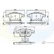 Тормозные колодки дисковые, комплект COMLINE 2559 1 129TBK CBP32286 Ford Mondeo 5 (CNG, CD) Седан 1.5 EcoBoost 165 л.с. 2019 – 2025