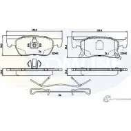 Тормозные колодки дисковые, комплект COMLINE 22342, 22343 Opel Astra (K) 5 Универсал 1.4 Turbo (35) 100 л.с. 2015 – 2024 CBP32306 5DH47