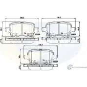 Тормозные колодки дисковые, комплект COMLINE CBP32307 Opel Astra (K) 5 Хэтчбек 1.6 CDTi (68) 160 л.с. 2015 – наст. время DSSQ4Z 22129, 22130, 22131