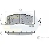 Тормозные колодки дисковые, комплект COMLINE 2918008 216 88 UQX65P3 CBP3443
