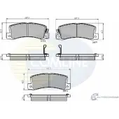 Тормозные колодки дисковые, комплект COMLINE CBP3458 2918016 4QC8P 20076, 20077, 20078