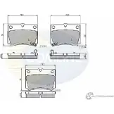 Тормозные колодки дисковые, комплект COMLINE CBP3775 2918089 JXS9KB5 23593, 23594, 23595