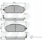 Тормозные колодки дисковые, комплект COMLINE 23611, 23612 CBP3777 JWDU4S 2918091