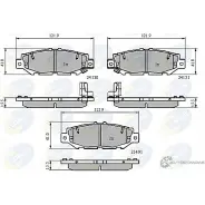 Тормозные колодки дисковые, комплект COMLINE 2918119 CBP3835 POMBD 21491, 24130, 24131