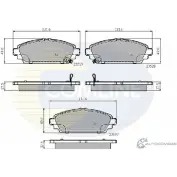 Тормозные колодки дисковые, комплект COMLINE I84803 2918159 CBP3943 23097, 23528, 23529