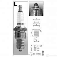 Свеча зажигания серебряная premium zc zs BRISK 1127 Set 4 - EAN 85 95001 31366 9 LR14ZC 3279666 - Изображение 2
