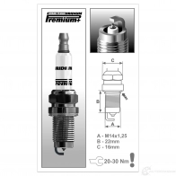 Свеча зажигания иридиевая iridium premium plus BRISK 1921 P21 3279857 Set 4 - EAN 85 95001 32191 6 - Изображение 2